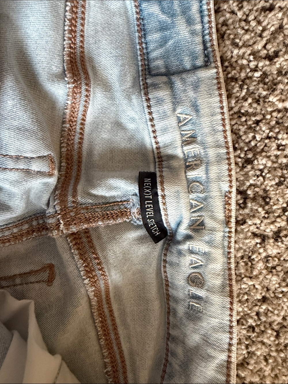 American Eagle Outfitters Light Blue Flare Jeans - Picture 6 of 7